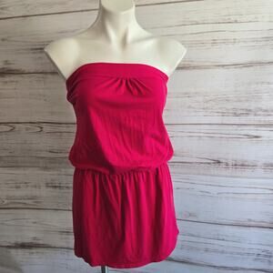 Xhilaration Pink Strapless Jersey Knit Mini Dress sz Small